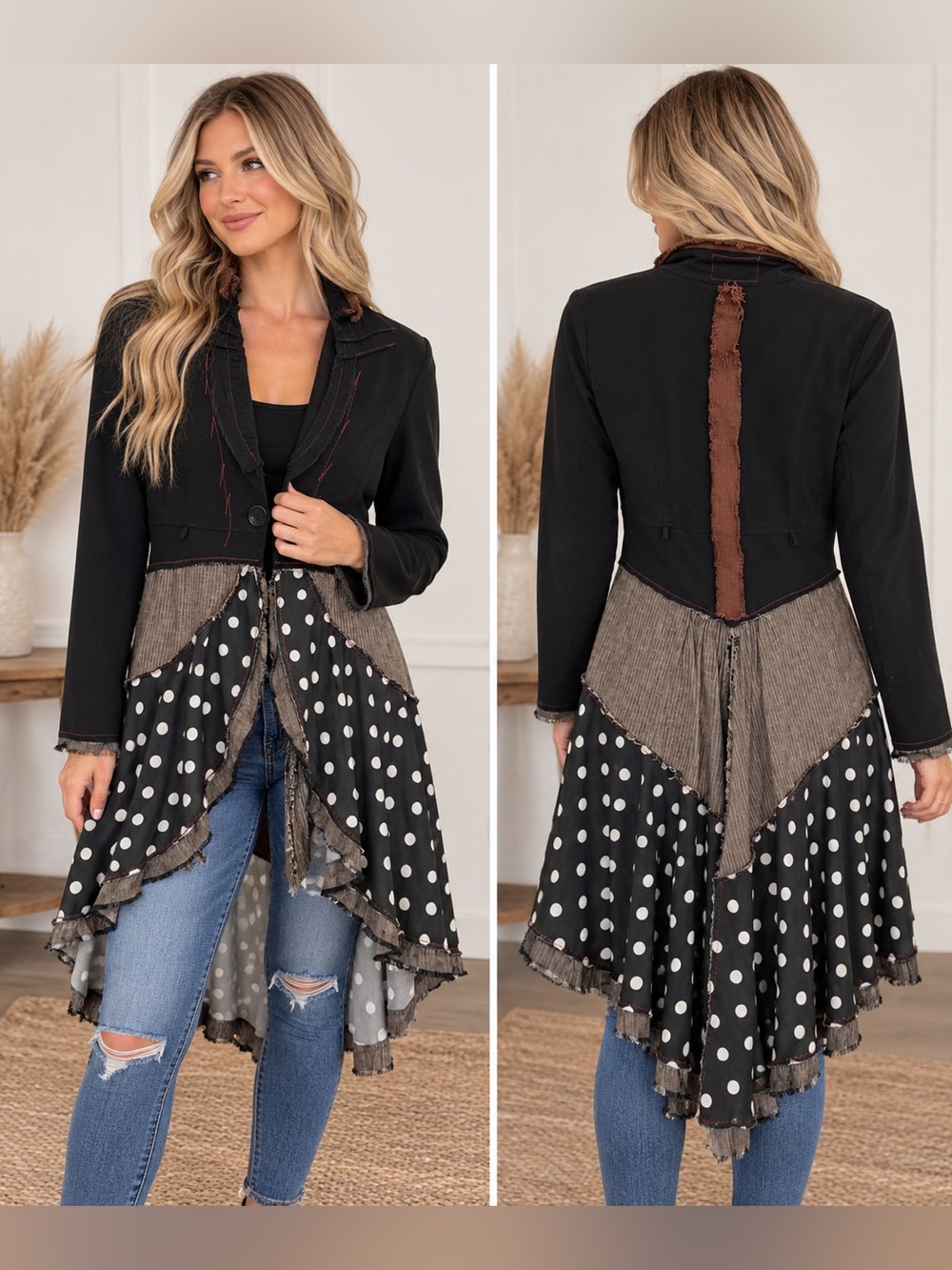 Ghetto Goldilocks One-of-a-Kind Reclaimed Patchwork Jacket | S